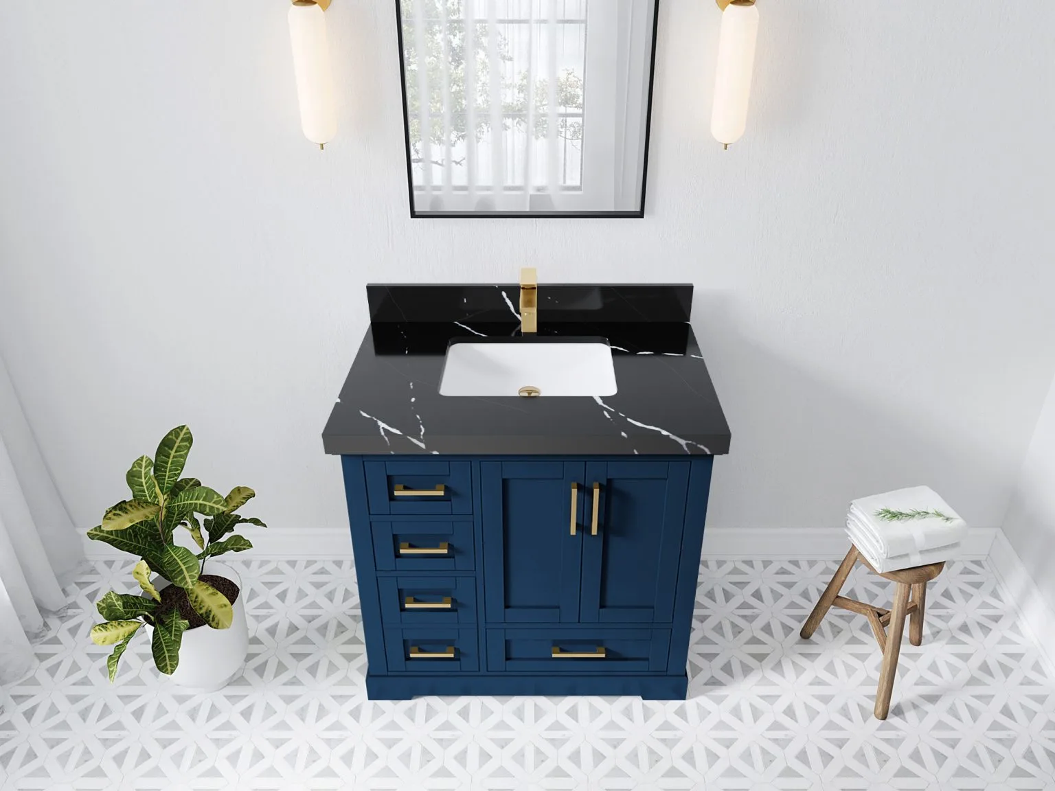 Single sink vanity