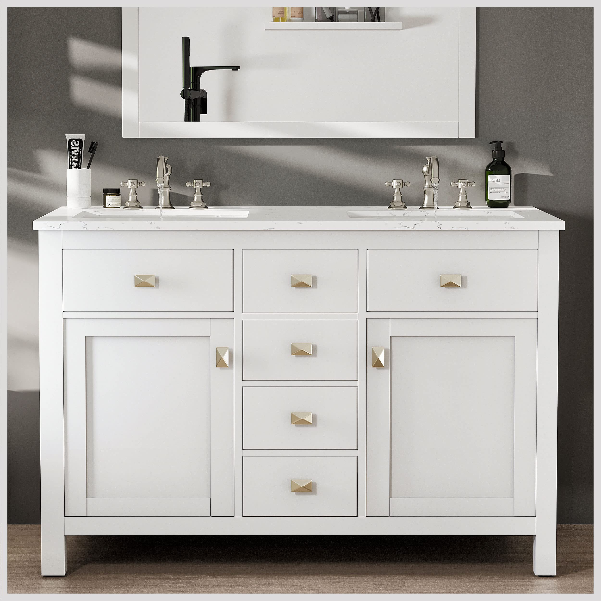 48-inch double sink vanity