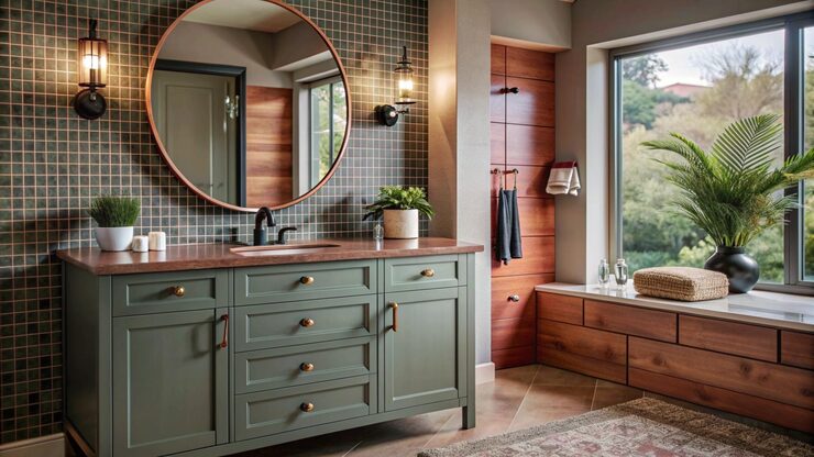 small bathroom vanity with sink